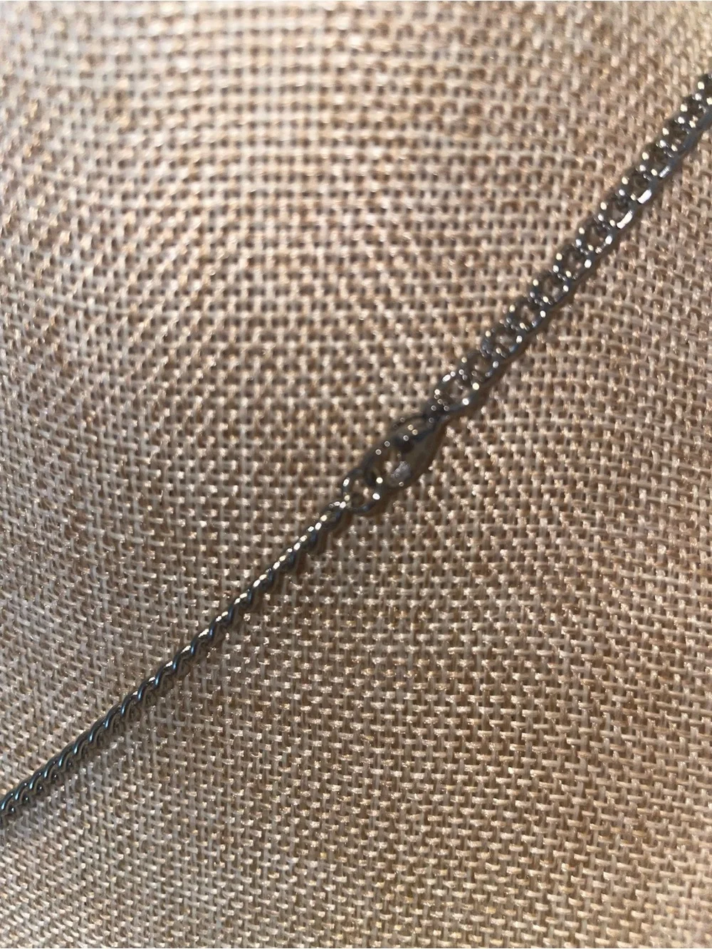 Cross Pendant Necklace in Gunmetal with Pavé Accents